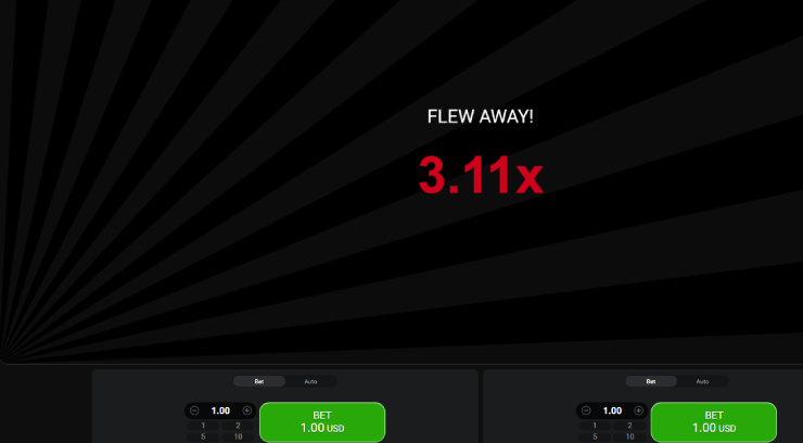 Painel com multiplicador do jogo Aviator Betao Bet